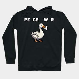 Goose Funny War And Peace Hoodie